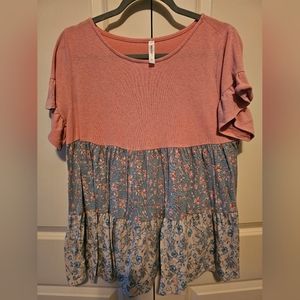 Emerald Ruffle Sleeve Blouse
